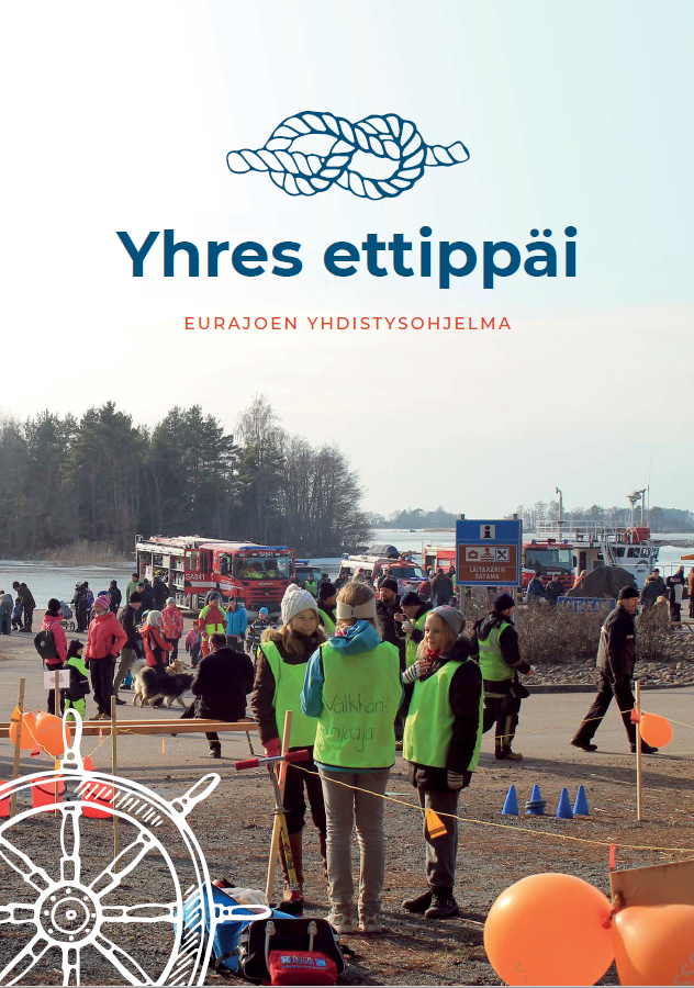 Lue tästä Eurajoen yhdistysohjelma ”Yhres ettippäi” Yhres ettippäi -esitteen kansikuva